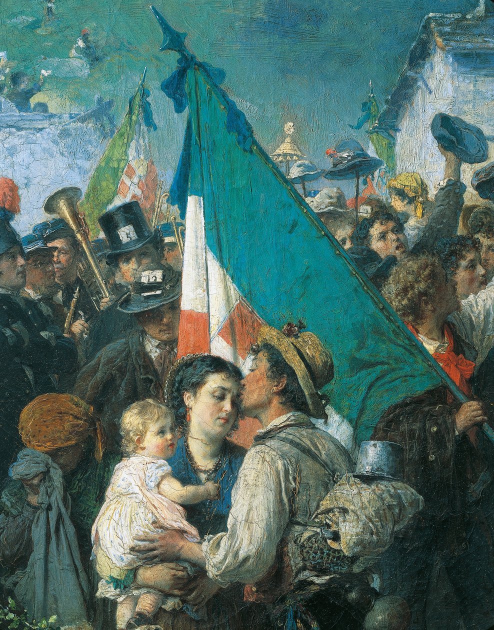 De vernepliktiges avgang fra 1866, av Gerolamo Induno av Gerolamo Induno