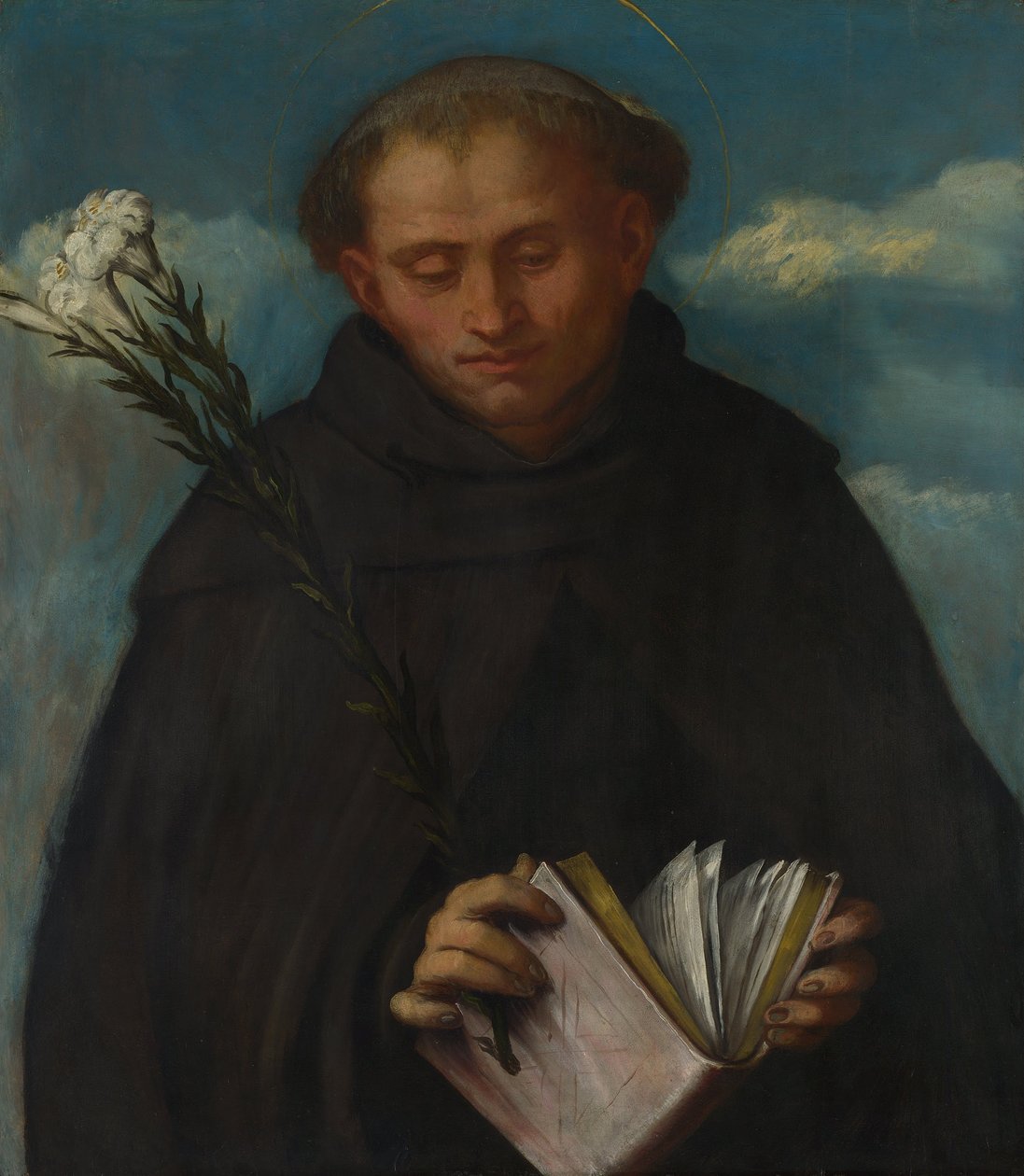 Saint Filippo Benizzi, ca 1524 av Gerolamo Romanino