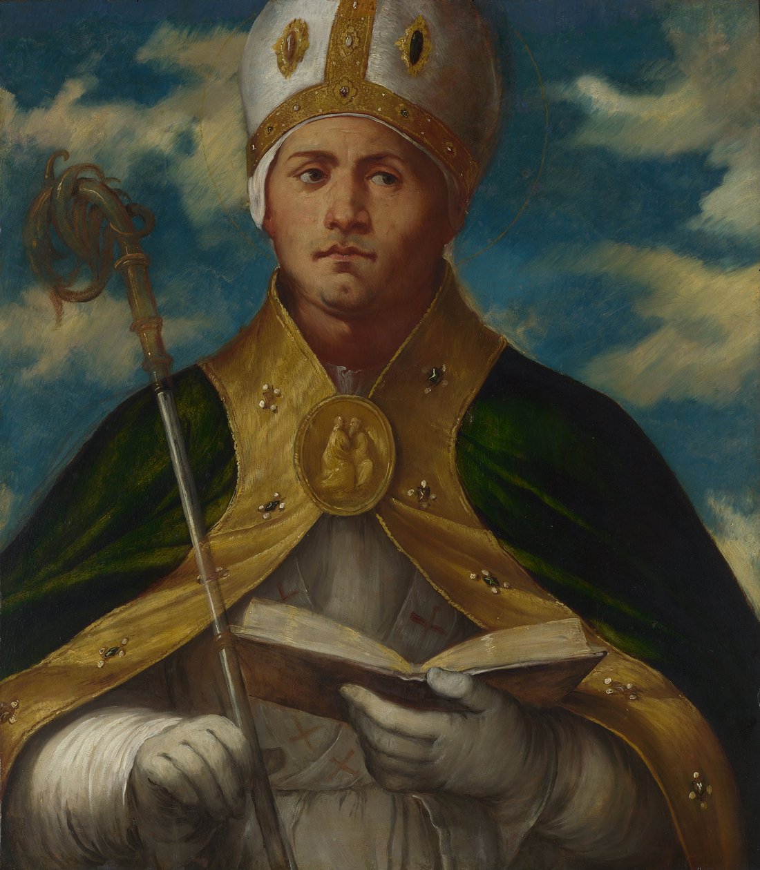 Saint Gaudioso, ca 1524 av Gerolamo Romanino