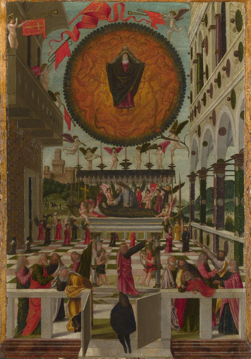 The Dormition and Assumption of the Virgin, 1488 av Gerolamo da Vicenza