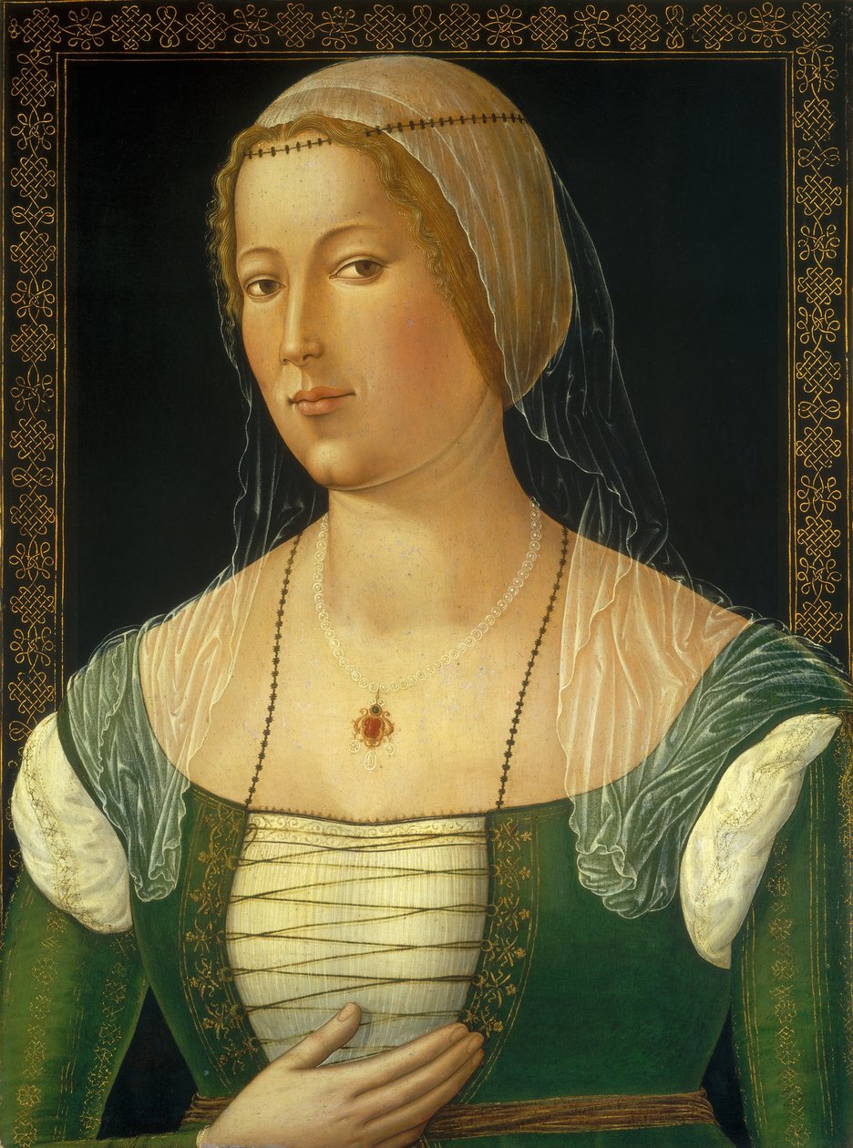 Portrett av en ung kvinne, ca. 1508 av Gerolamo di Benvenuto