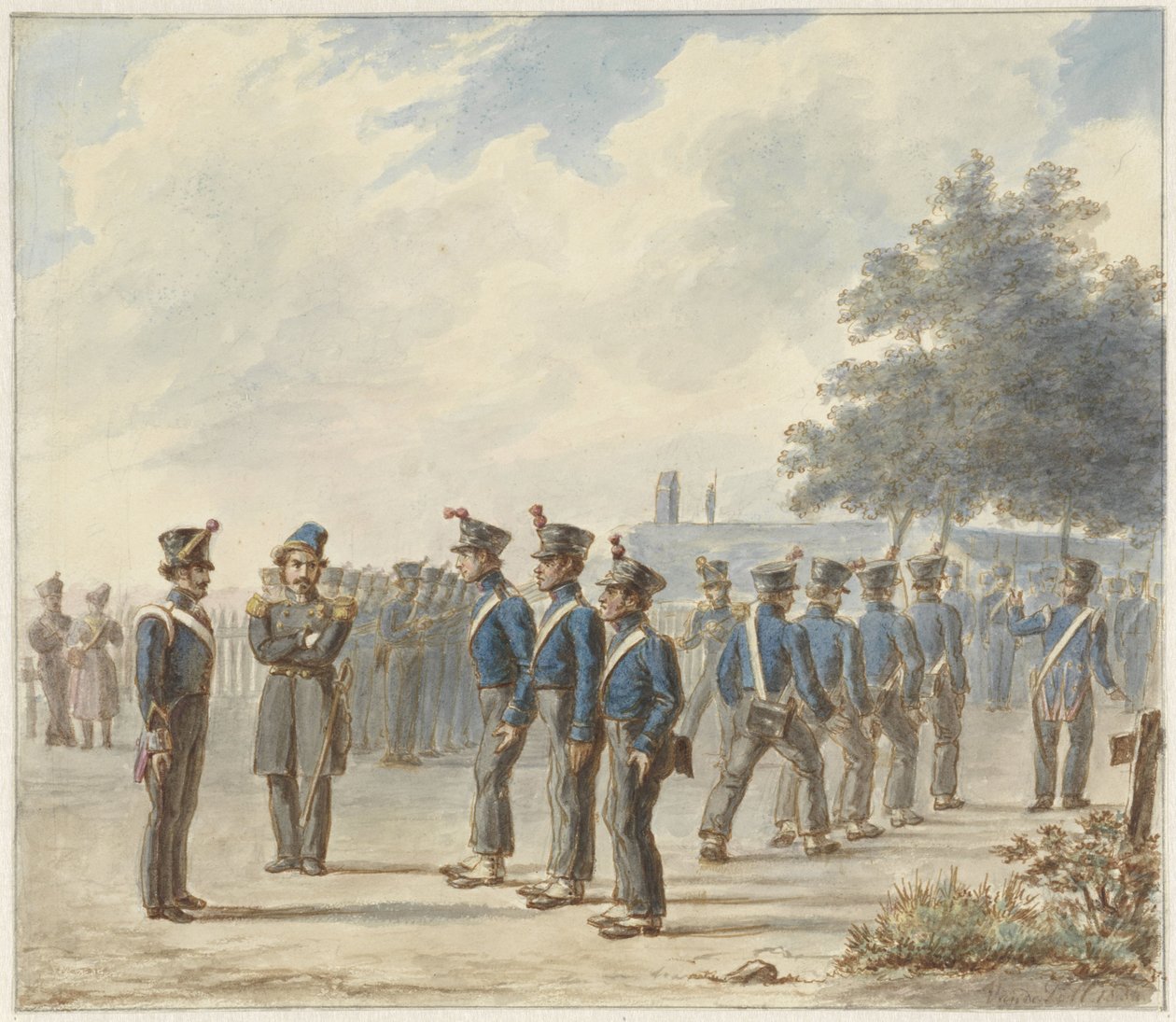Landlig borgergarde, 1830 av Gerret Jasink van de Poll