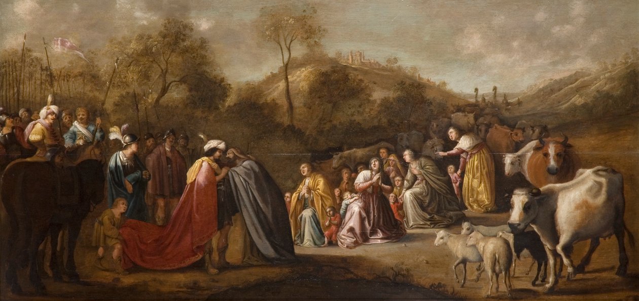 Jakobs og Esaus møte av Gerrit Claesz Bleker