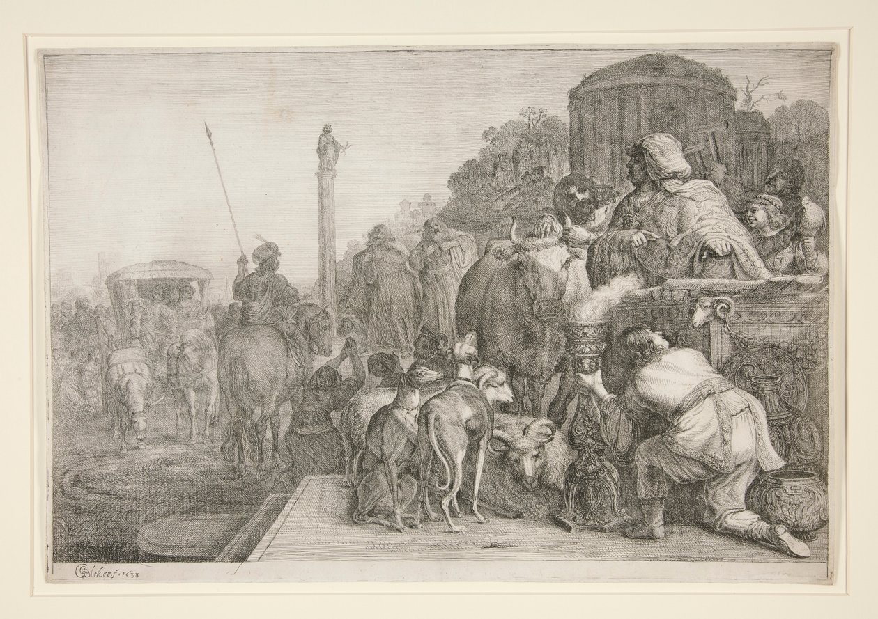 Paulus og Barnabas i Lystra av Gerrit Claesz Bleker