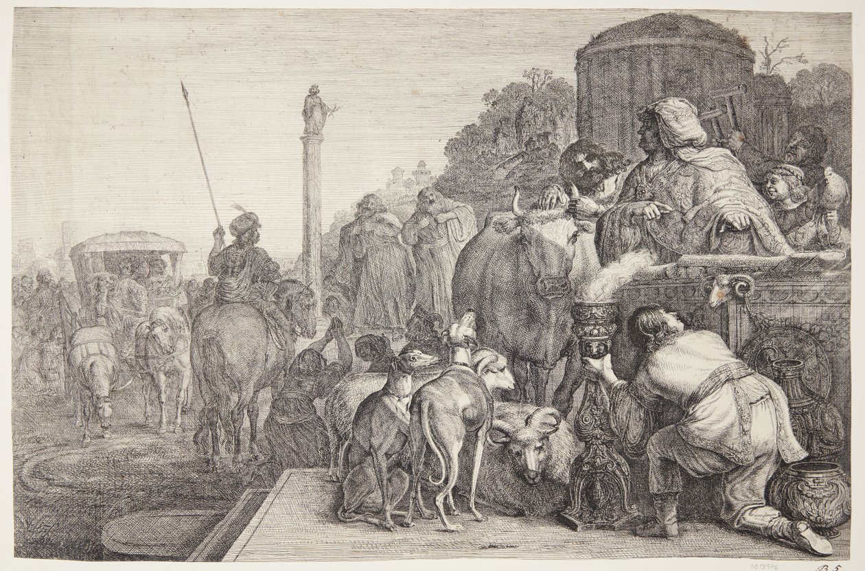 Paulus og Barnabas i Lystra av Gerrit Claesz. Bleker