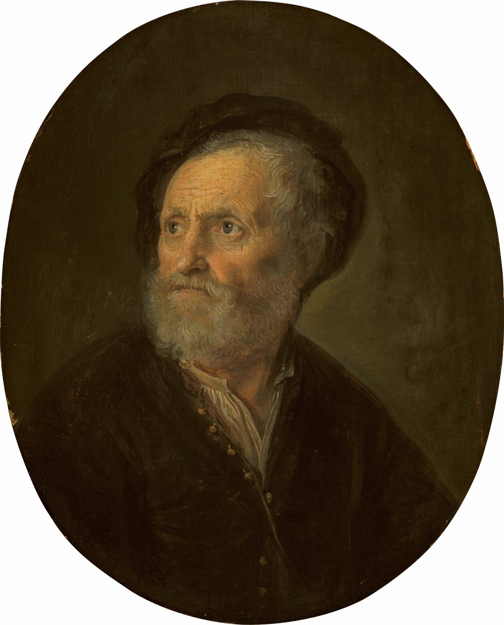 Byste av en skjeggete mann, ca. 16421645. av Gerrit Dou