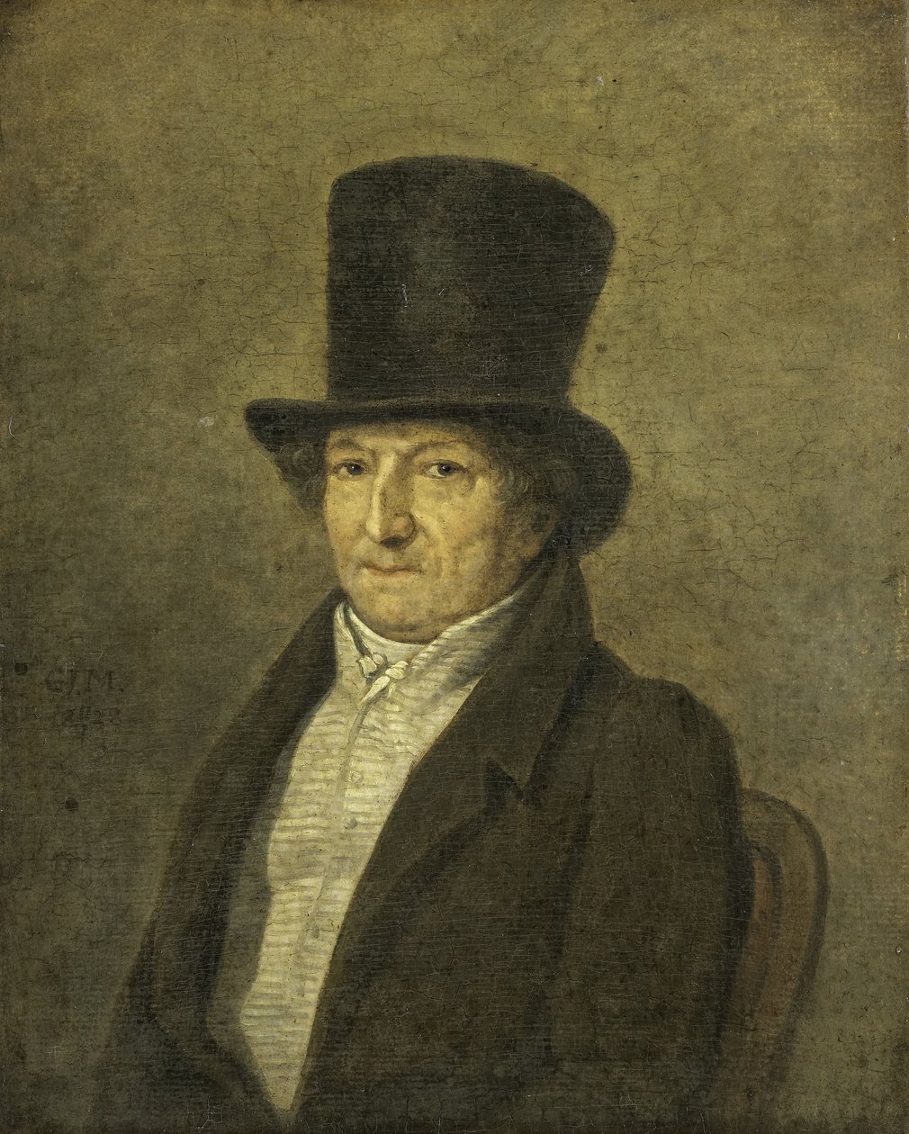 Portrett av Jean Bernard, kunstsamler og maler i Amsterdam av Gerrit Jan Michaëlis