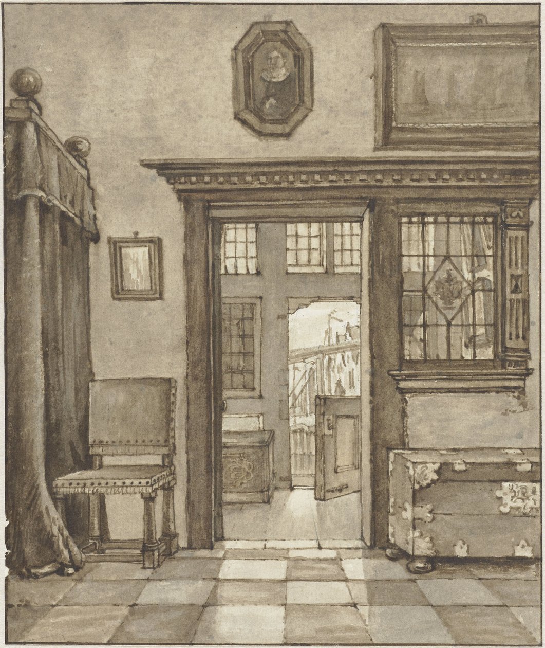 innendørs av Gerrit Lamberts