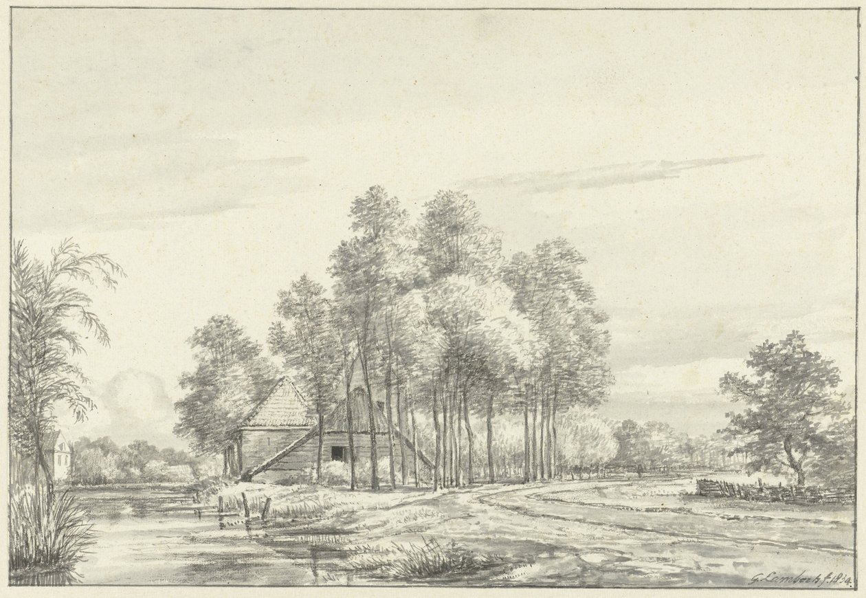 Ansikt ved Oudewater av Gerrit Lamberts