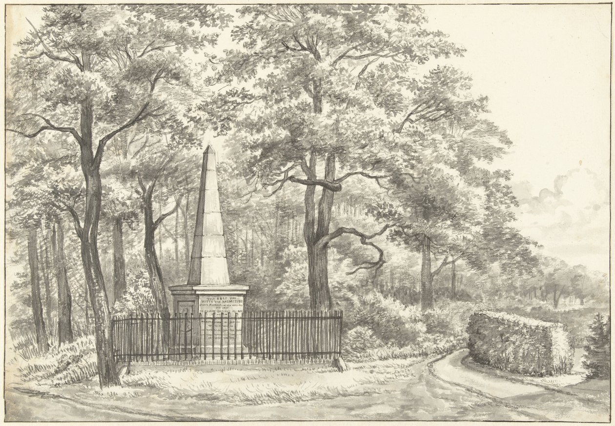 Minnesmerket over Witte van Haemstede, grunnlagt i 1817 av David Jacob van Lennep ved Huis te Manpad i Heemstede av Gerrit Lamberts