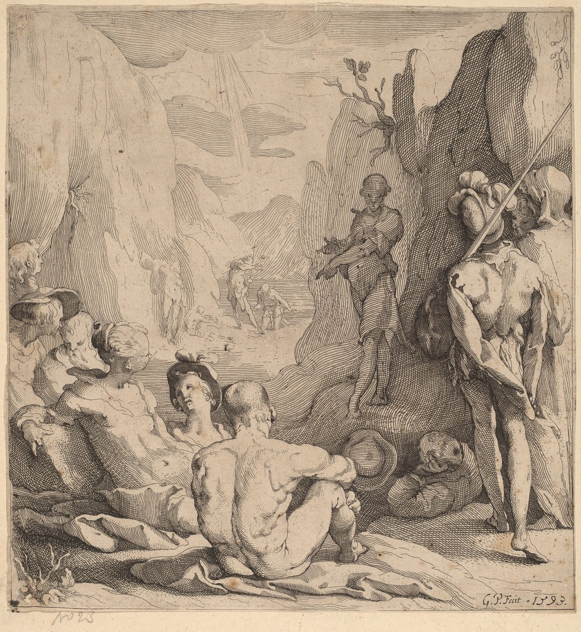 Døperen Johannes, forkynnelse av Gerrit Pietersz Sweelinck
