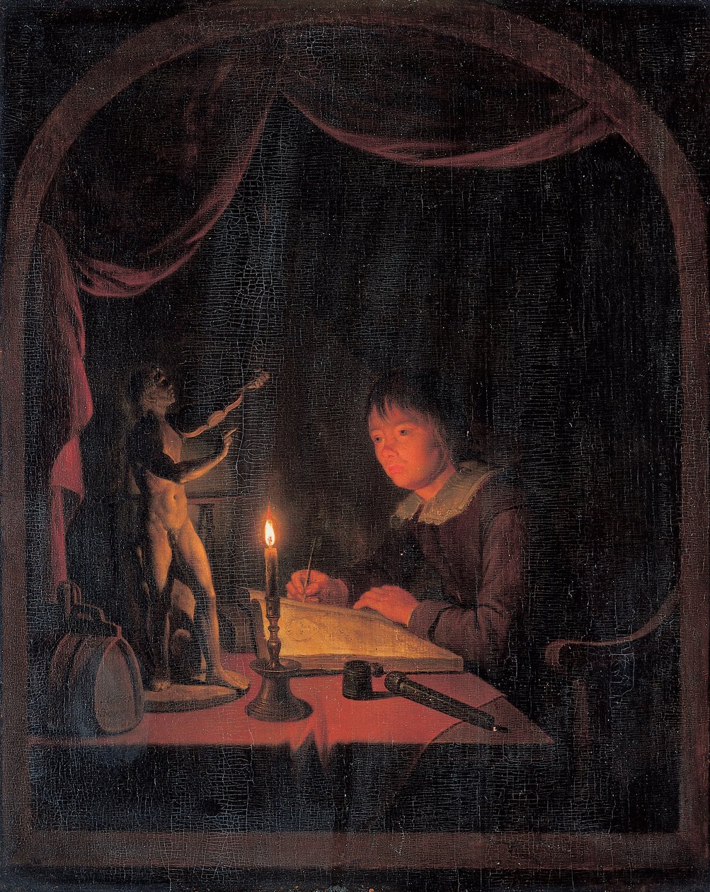 Skisser av ung kunstner av Gerrit Dou