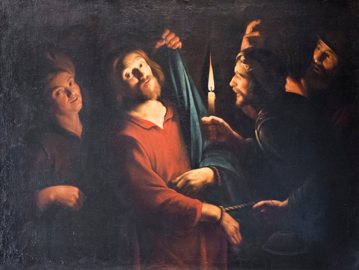 Å ta Kristus av Gerrit van (follower of) Honthorst