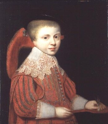 Portrett av prinsen av Nassau som spiller Shuttlecock av Gerrit van (studio of) Honthorst