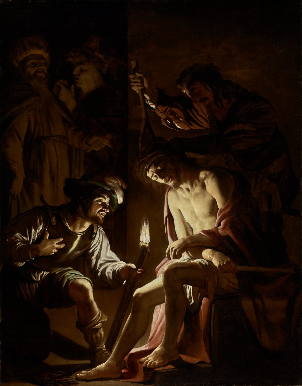 Kristus kronet med torner, ca. 1620 av Gerrit van Honthorst