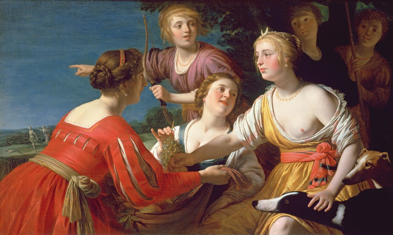 Diana hviler etter jakten av Gerrit van Honthorst