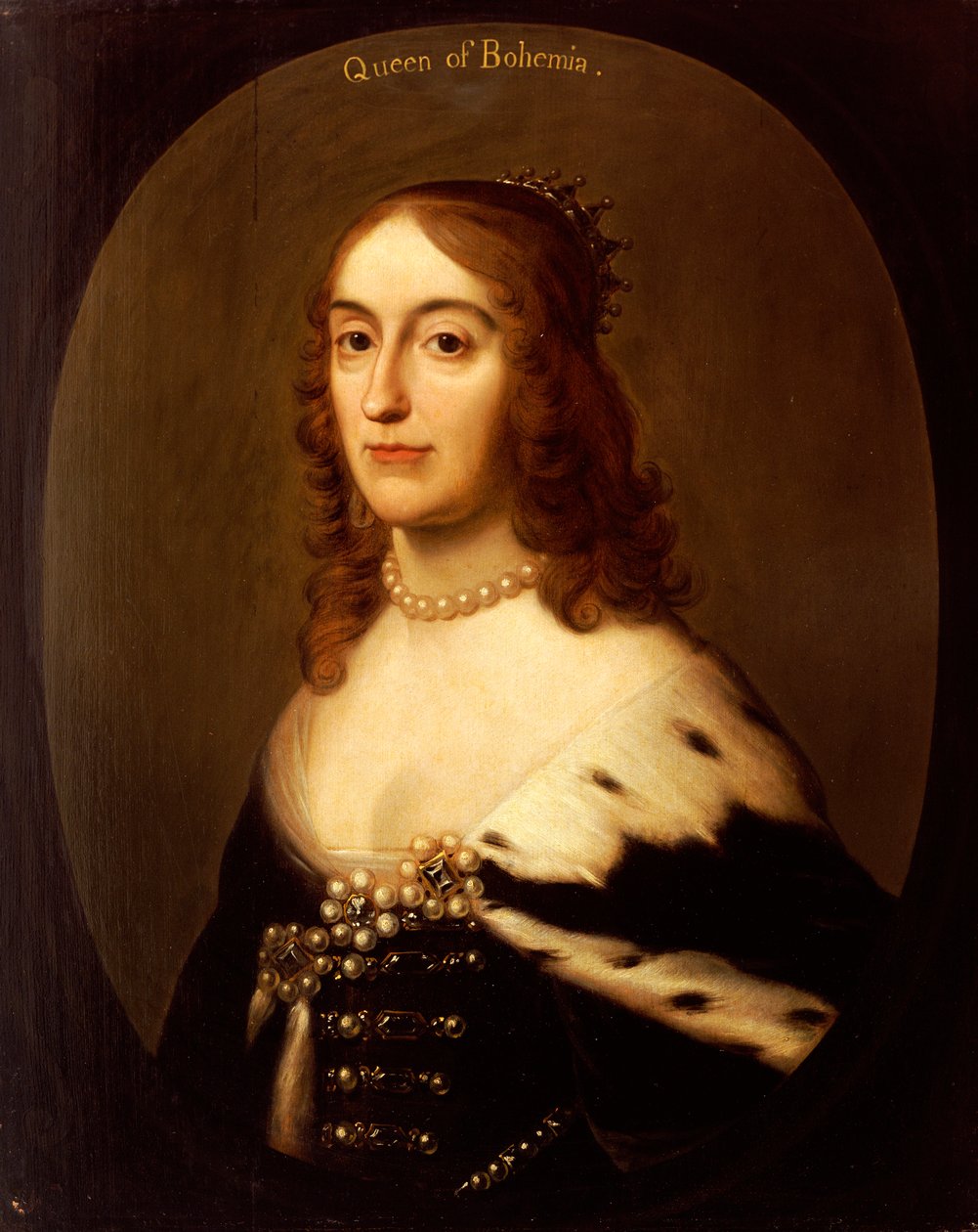 Portrett av Elizabeth, dronning av Böhmen av Gerrit van Honthorst
