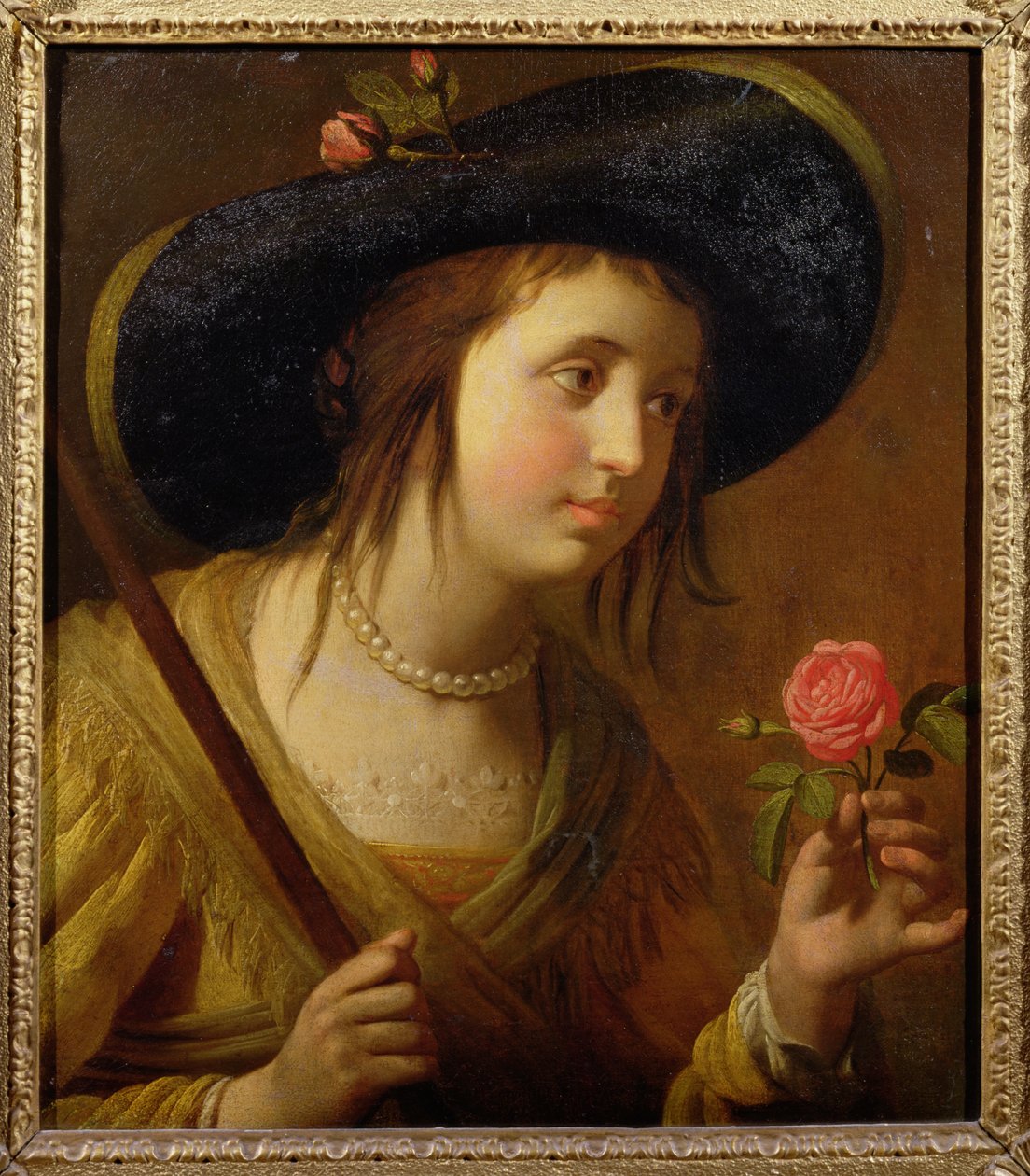 Prinsesse Sophia av Böhmen (1630-1714), mor til George I som gjeterinne av Gerrit van Honthorst