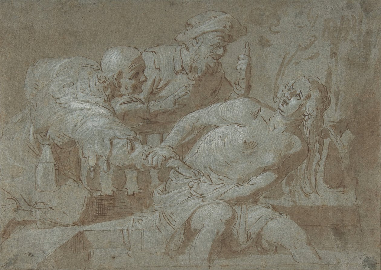 Susanna and the Elders, tidlig på 1600- og midten av 1600-tallet. av Gerrit van Honthorst