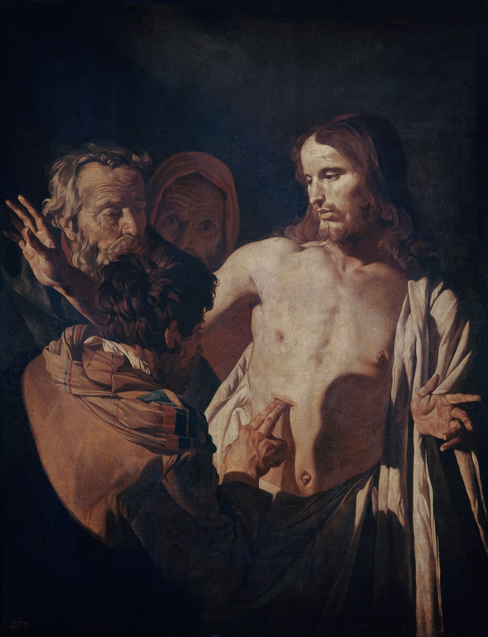 The Incredulity of Saint Thomas, ca. 1620 (olje på lerret) av Gerrit van Honthorst