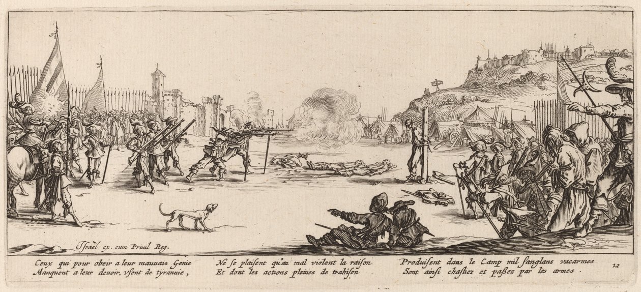 Skyttelaget av Gerrit van Schagen after Jacques Callot