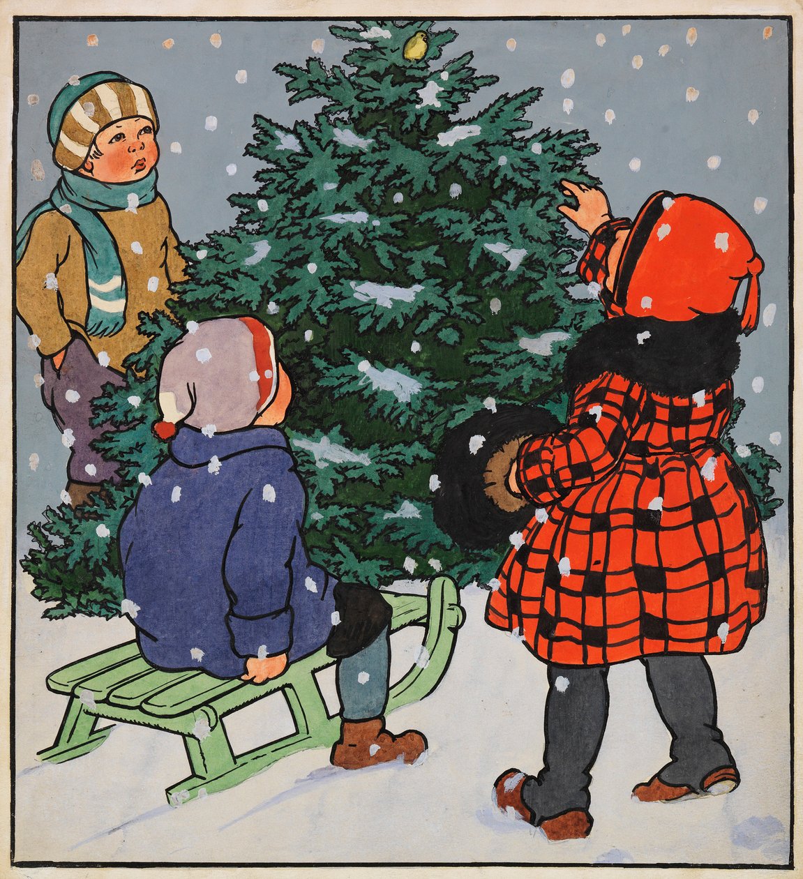 Illustrasjon til Min kjære lille bok, 1928. av Gertrud Caspari