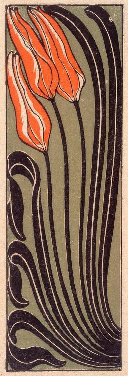 tulipan ornament av Gertrud Kleinhempel