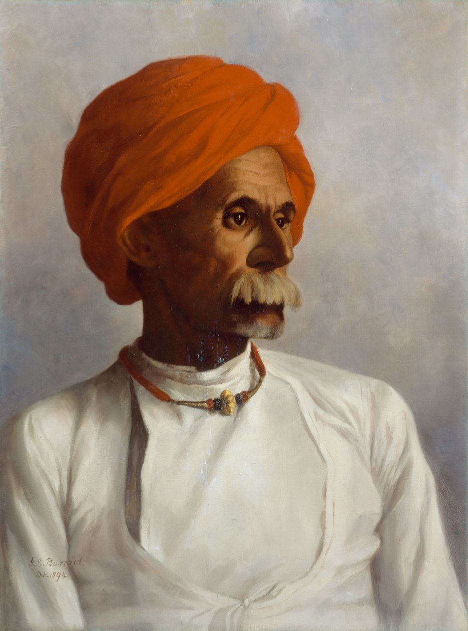 Gunga, en sjef for kaptein S.G. Burrards No.22 Astronomical Survey Party, 1894 av Gertrude Ellen Burrard