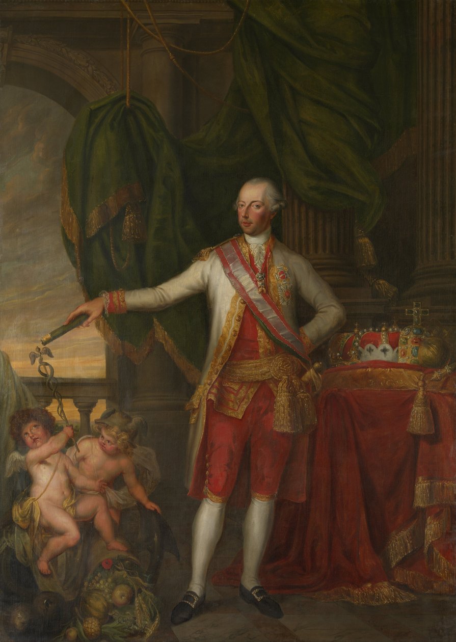 Portrett av keiser Joseph II 1741-1790, andre halvdel av 1700-tallet. av Gertrude Cornélie Marie de Pélichy