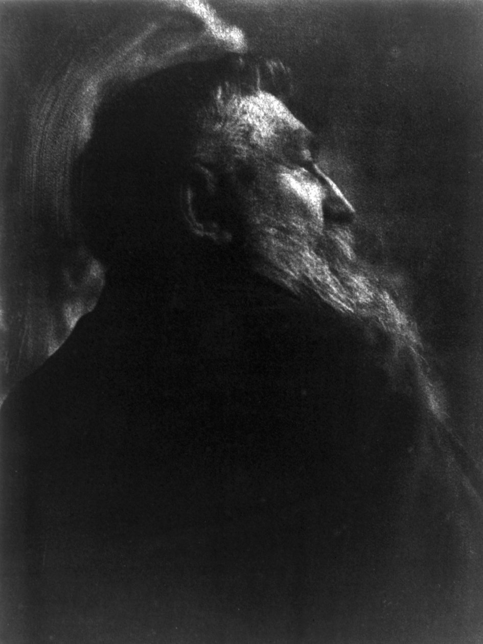 Portrettfotografi av den franske billedhuggeren Auguste Rodin (1840-1917) av Gertrude Kasebier (1852-1934) av Gertrude Käsebier