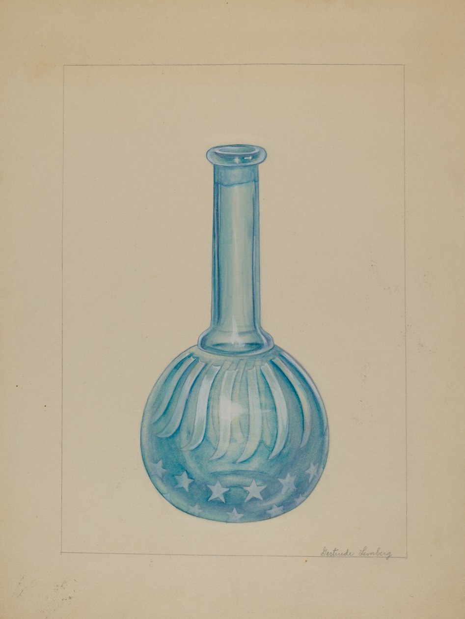 Frisørbutikkflaske, ca. 1936. av Gertrude Lemberg