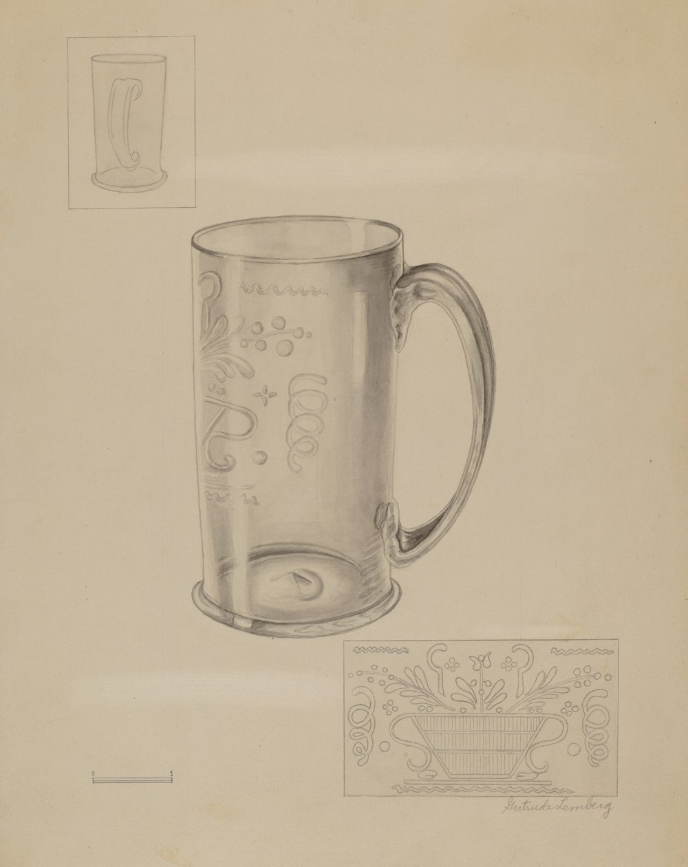 Krus, c. 1936. av Gertrude Lemberg