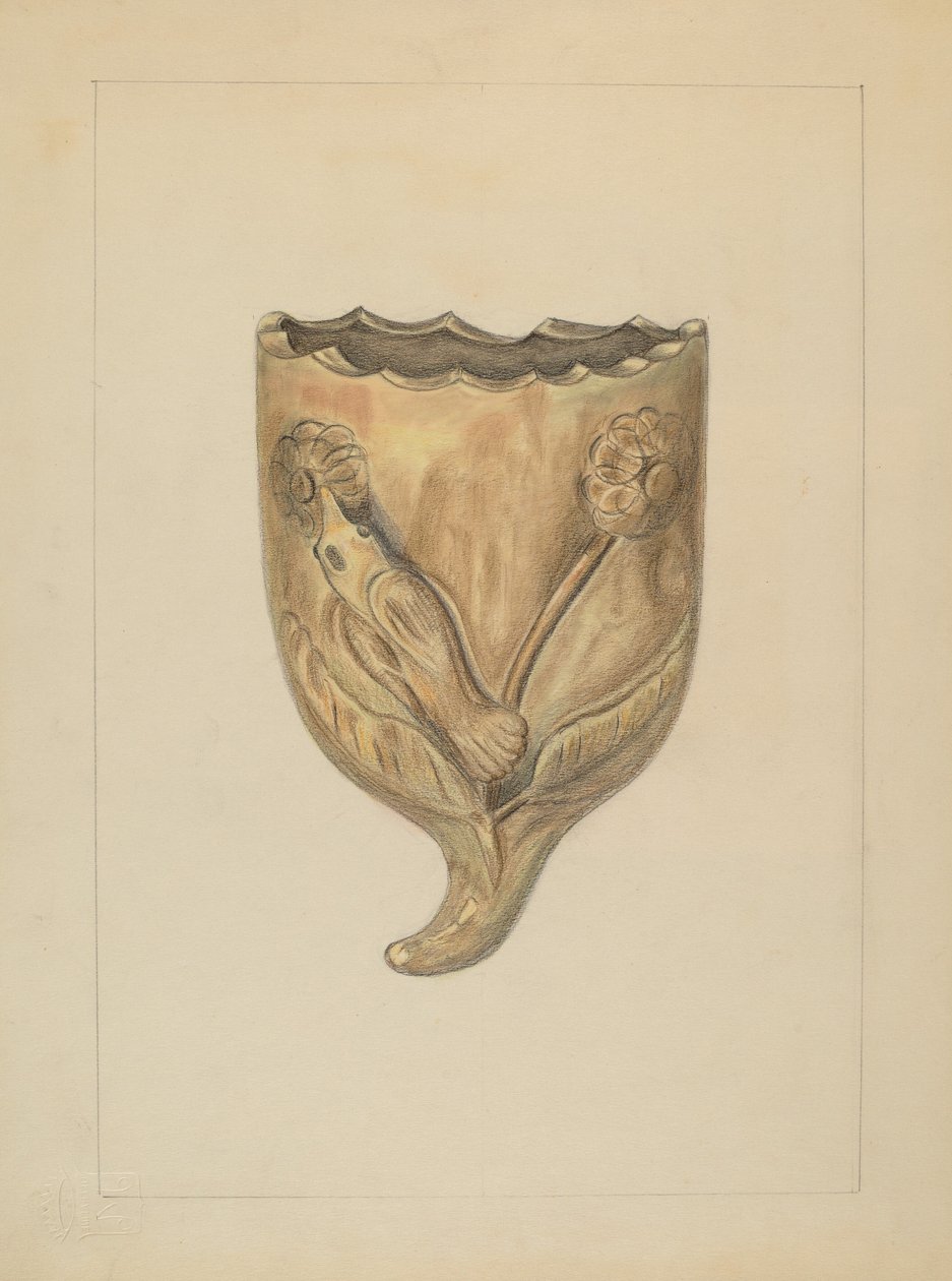 Vegglomme for blomster, 19351942. av Gertrude Lemberg