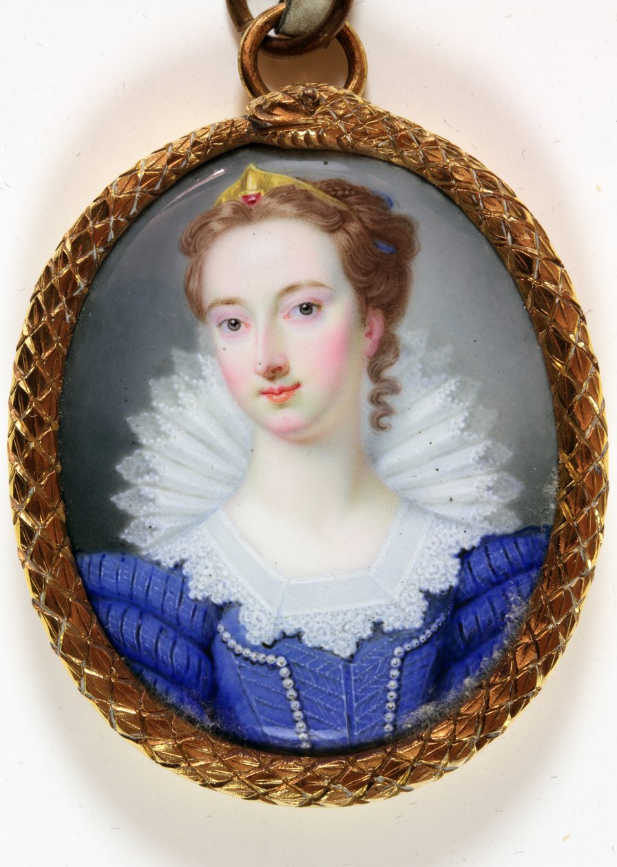 En dame kalt Elizabeth Robinson, fru Montagu (emalje) av Gervase (attr.to) Spencer