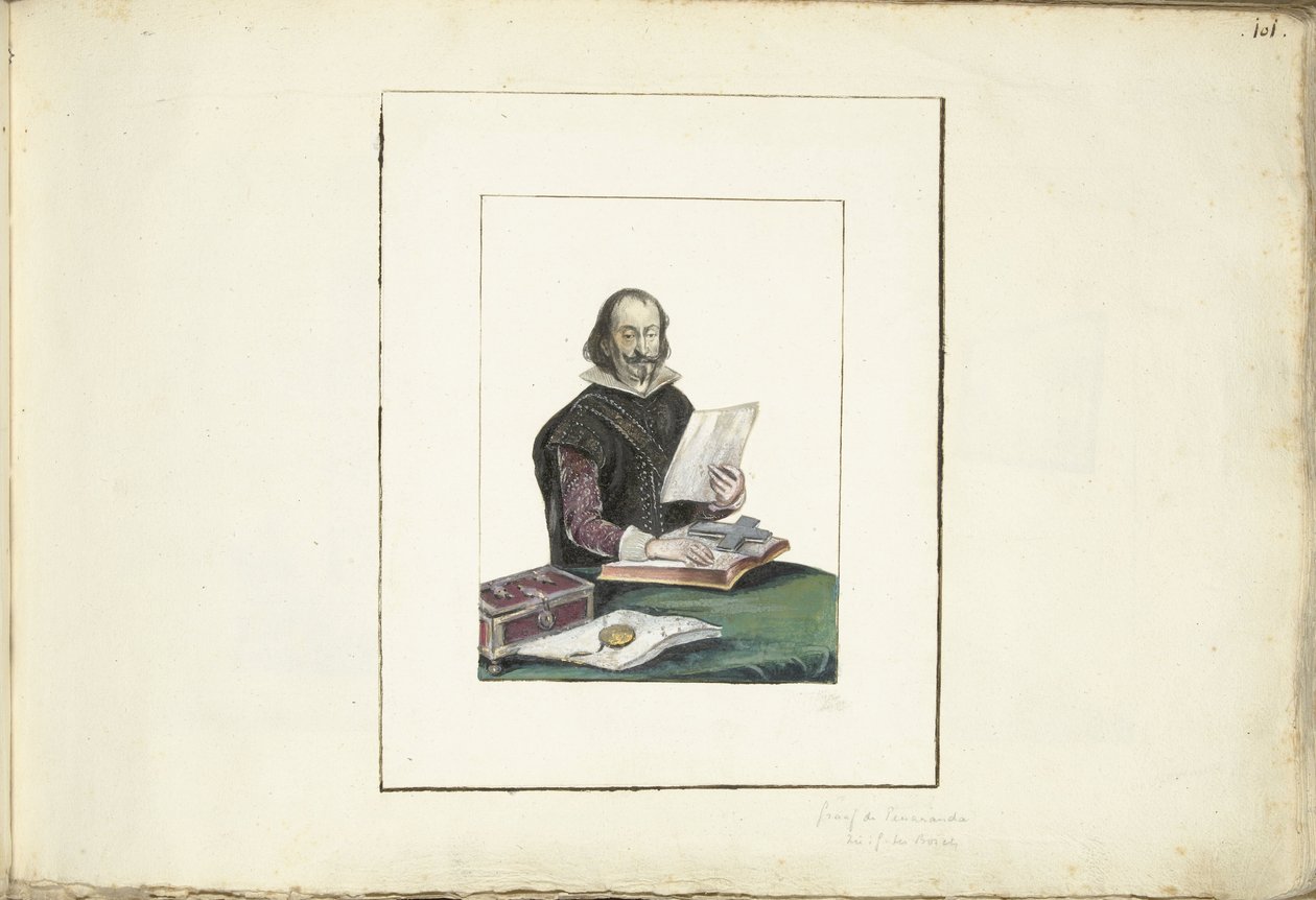 Portrett av greven av Peñeranda av Gesina ter Borch (possibly)
