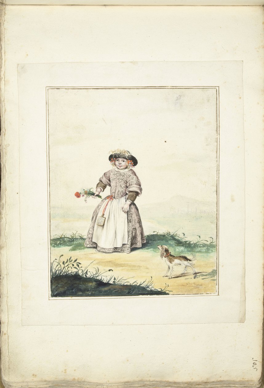 Barn i et landskap av Gesina ter Borch