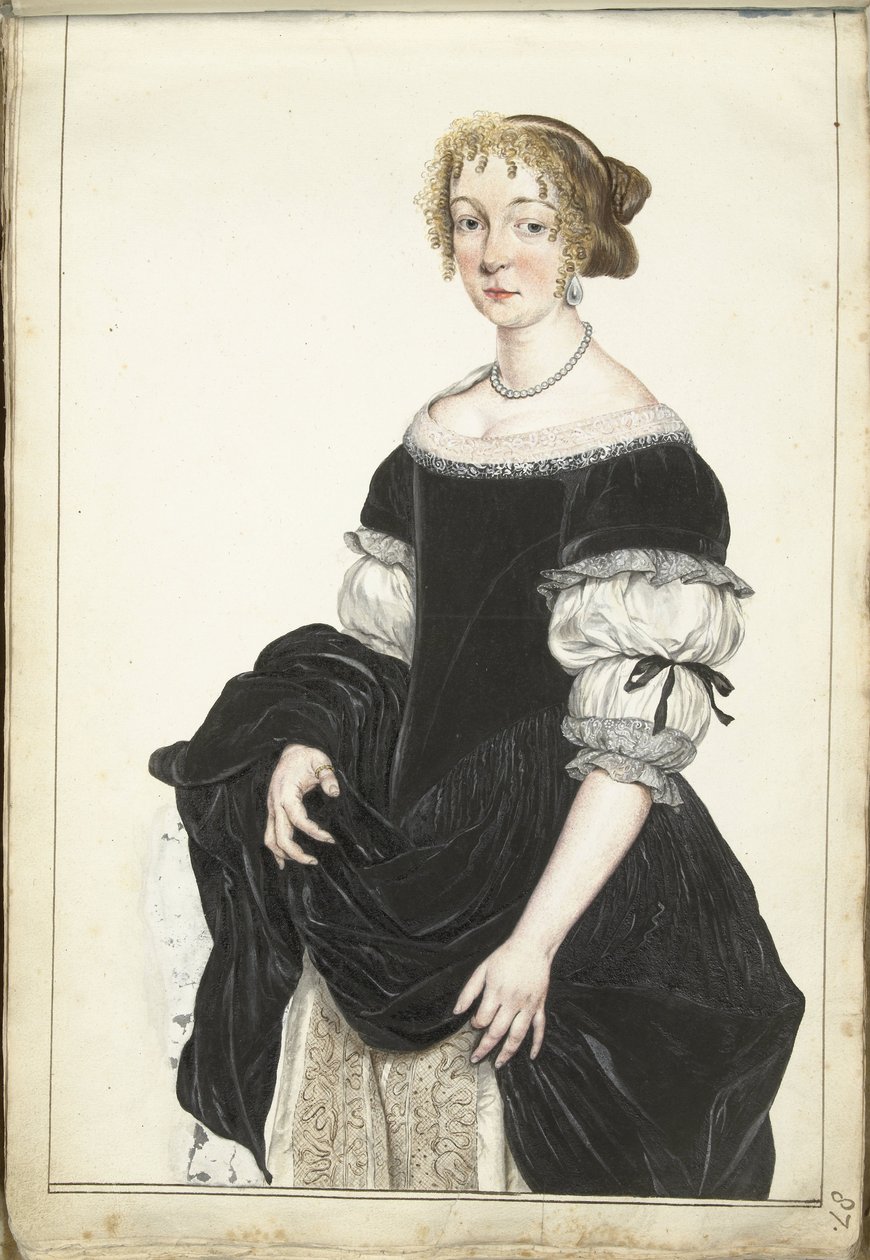Portrett av Aletta Pancras av Gesina ter Borch