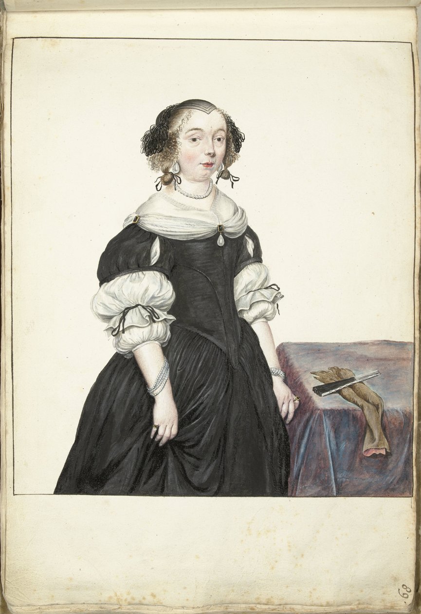 Portrett av en kvinne av Gesina ter Borch