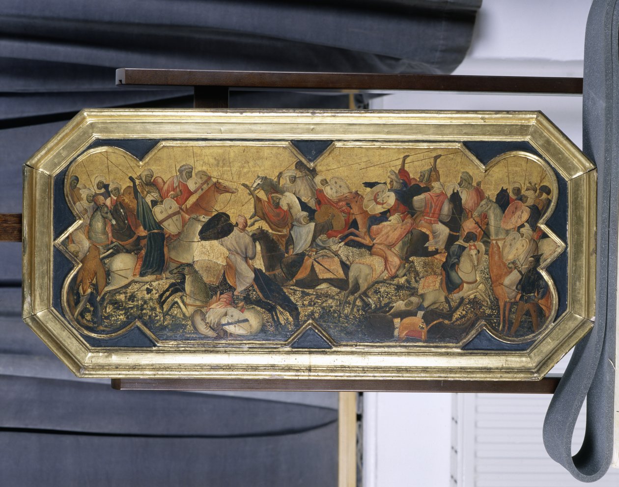 Kampscene med østlige riddere, ca. 1425 (tempera på poppeltre) av Gherardo Starnina