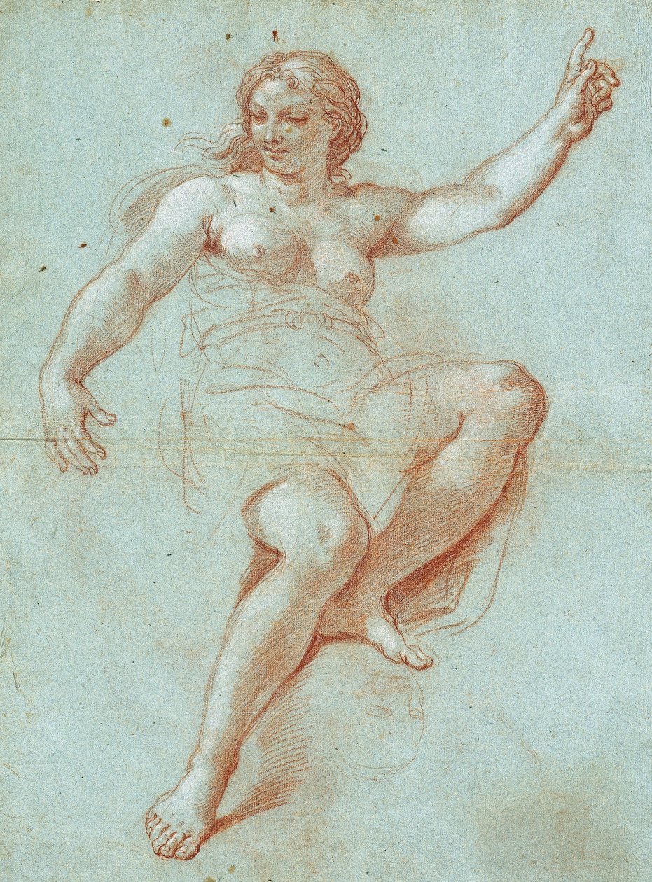 Studer for figuren av Aurora av Giacinto Calandrucci