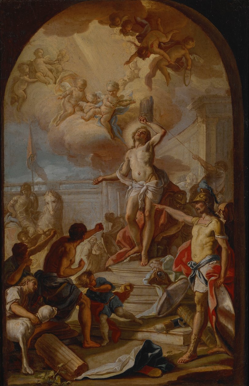 Martyrdømet til St. Sebastian av Giacinto Diana
