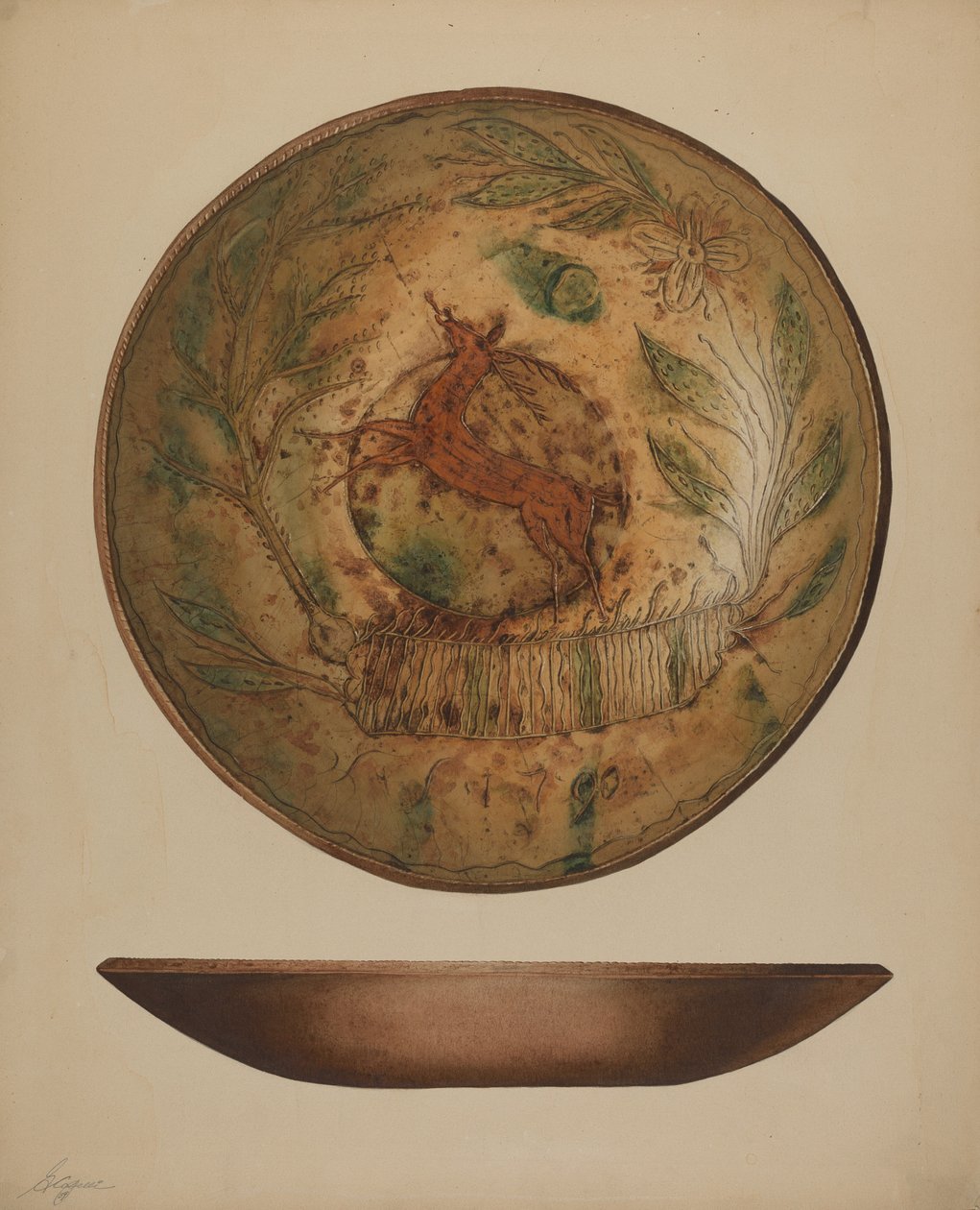 Pa. tysk plate, ca. 1939. av Giacinto Capelli