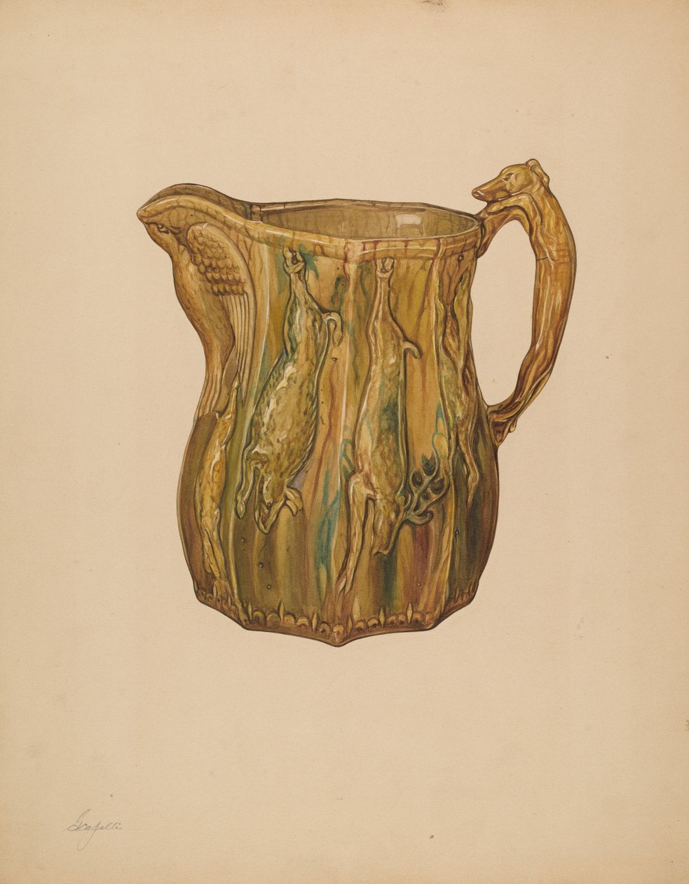 Pitcher, c. 1938. av Giacinto Capelli