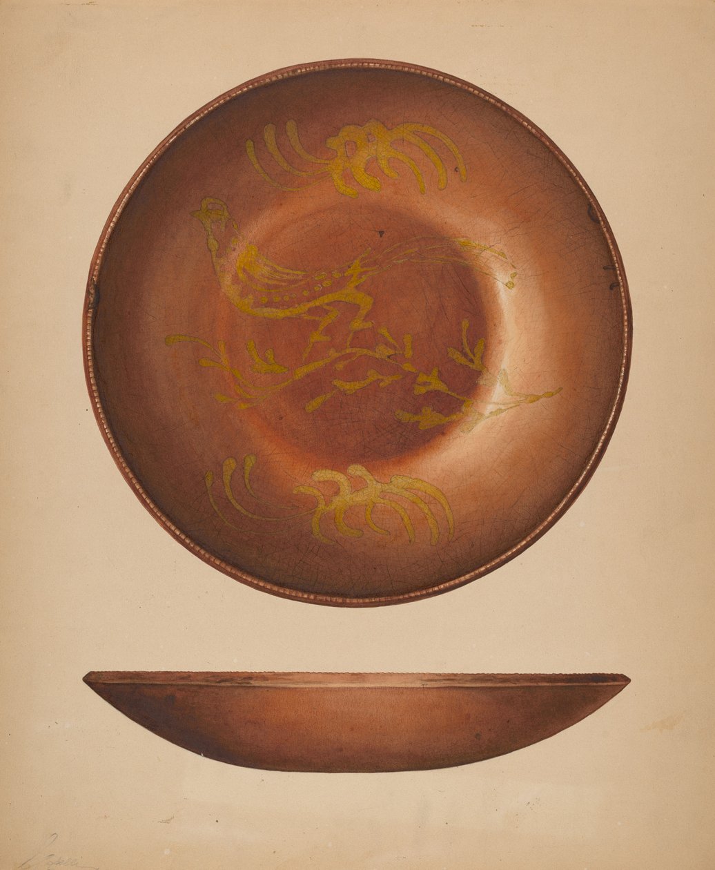 Plate, c. 1939. av Giacinto Capelli