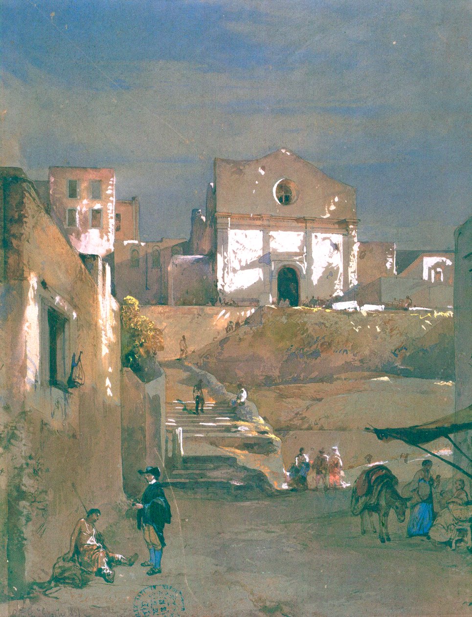 Amalfi, av Giacinto Gigante av Giacinto Gigante