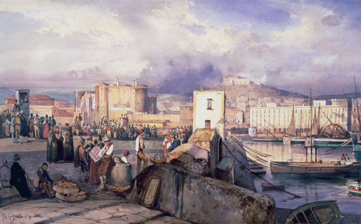 Napoli brygge av Giacinto Gigante