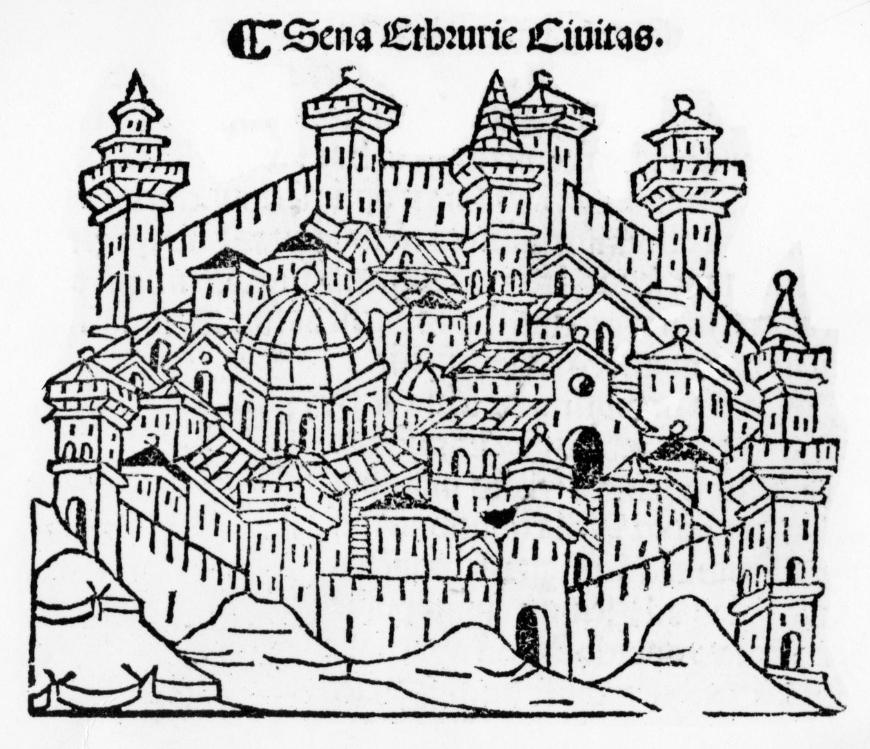 View of Siena, fra 