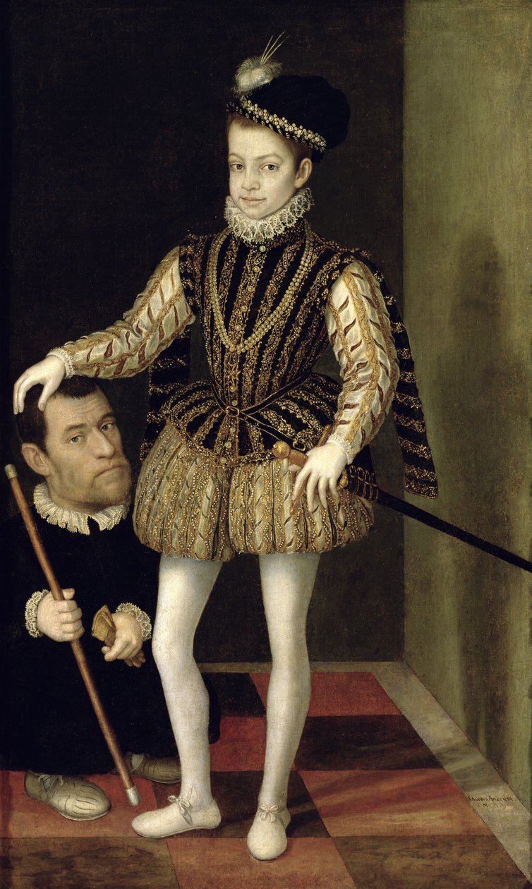 Portrett av Carlo Emanuele I (1562-1630) hertug av Savoy, ca. 1570 av Giacomo Vighi