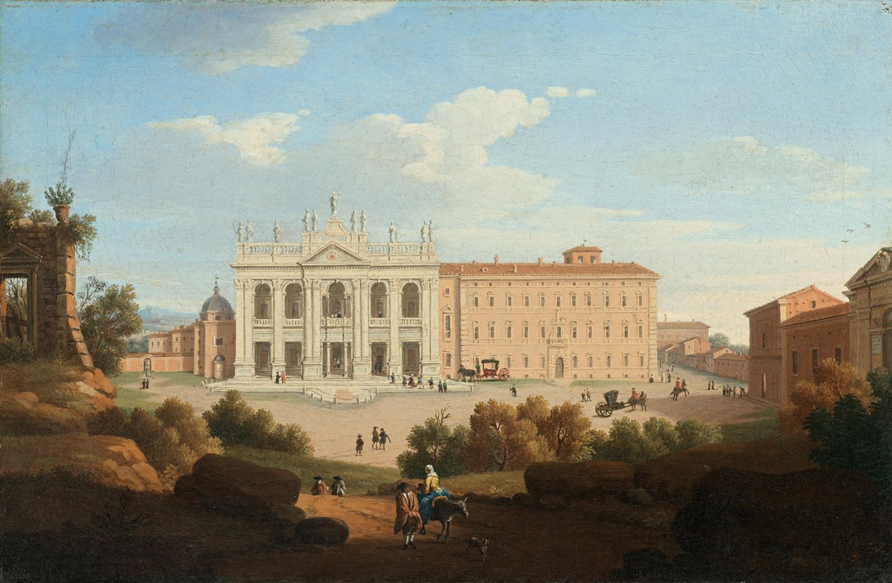 Utsikt over Laterankirken, Roma av Giacomo van Lint