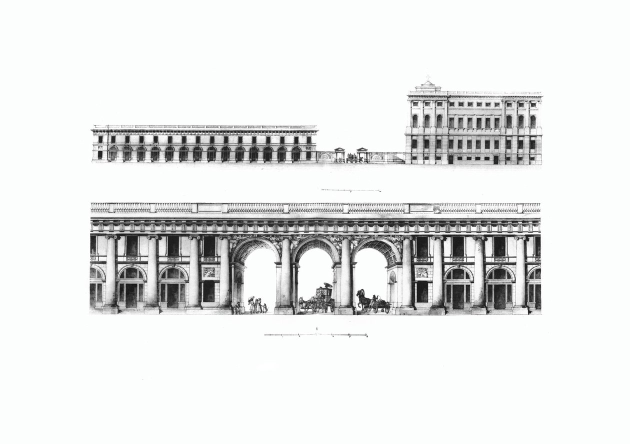 Design av His Imperial Majestys Own Cabinet Chancelly i Petersburg, 1802 av Giacomo Antonio Domenico Quarenghi